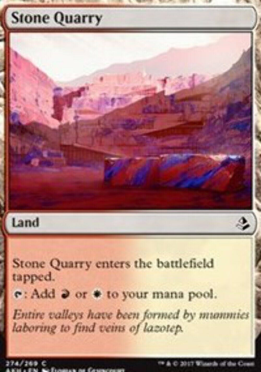Stone Quarry (Amonkhet) - Planeswalker Deck Exclusive  - MTG