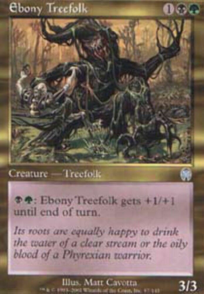 Ebony Treefolk Apocalypse - MTG
