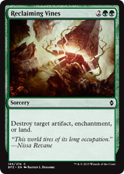 Reclaiming Vines Battle for Zendikar - MTG