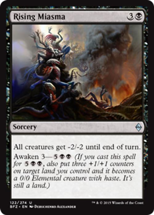 Rising Miasma Battle for Zendikar - MTG
