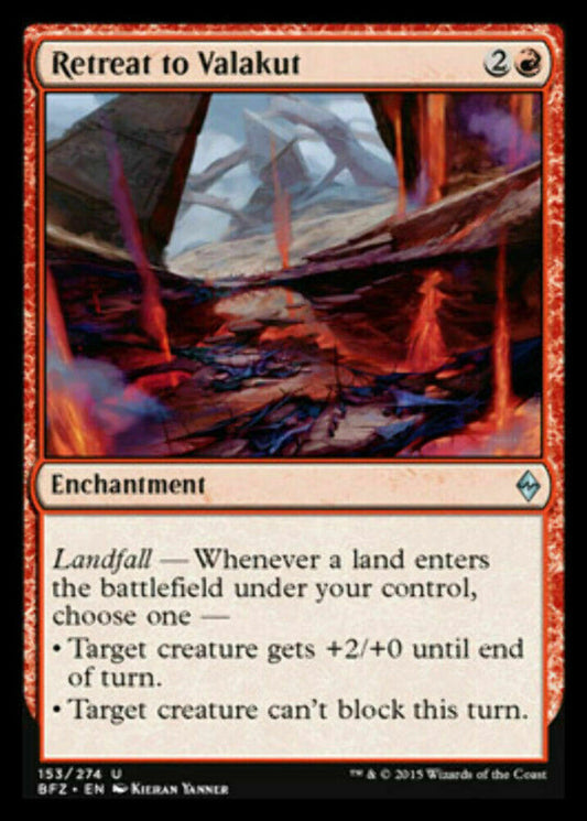 Retreat to Valakut Battle for Zendikar - MTG