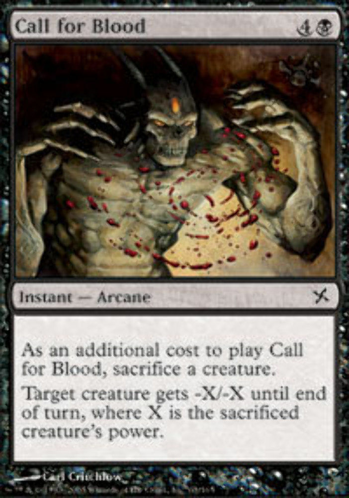 Call for Blood - Betrayers of Kamigawa - MTG