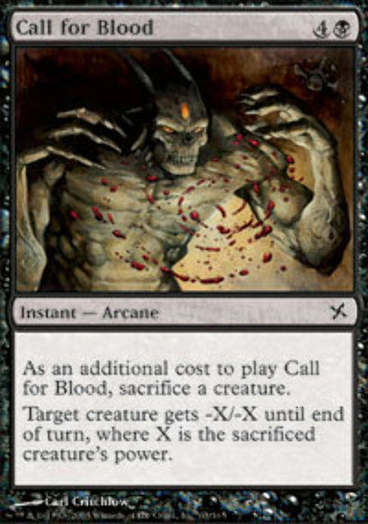Call for Blood - Betrayers of Kamigawa - MTG