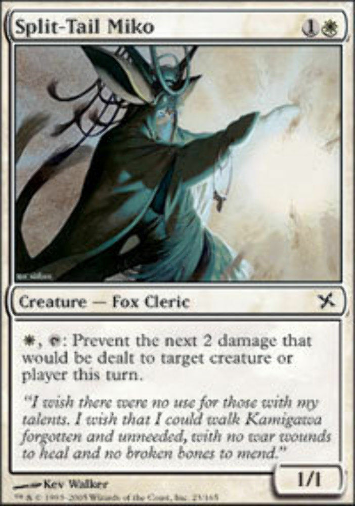 Split-Tail Miko - Betrayers of Kamigawa - MTG