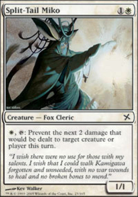 Split-Tail Miko - Betrayers of Kamigawa - MTG
