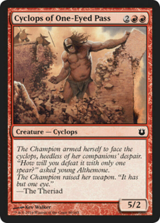 Cyclops of One-Eyed Pass Born of the Gods - MTG