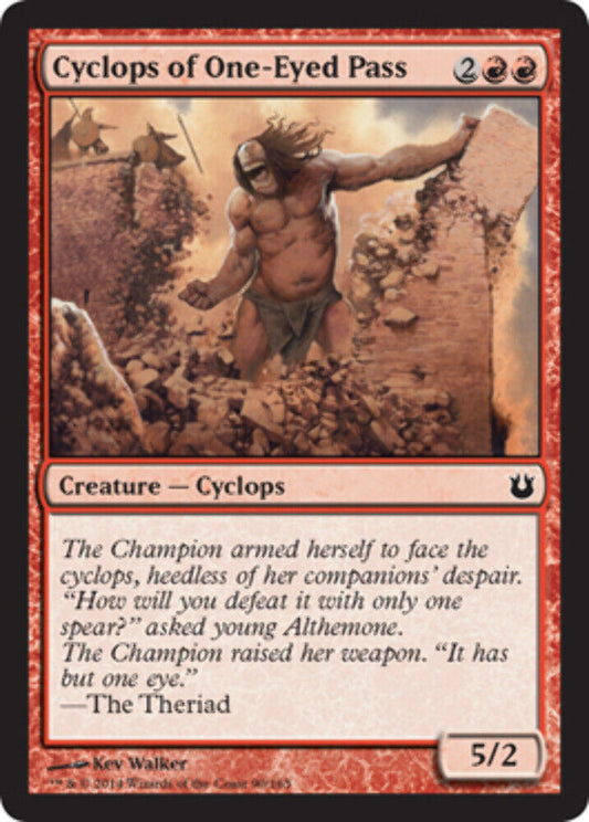 Cyclops of One-Eyed Pass - Foil Born of the Gods - MTG