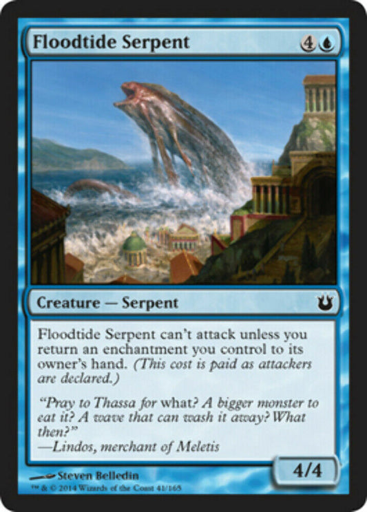 Floodtide Serpent - Foil Born of the Gods - MTG