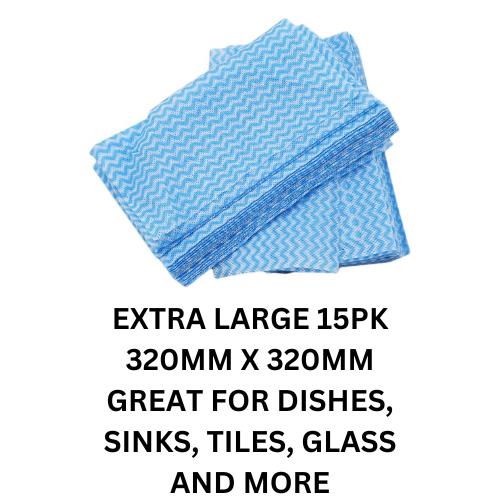 Multi Purpose Reusable Cleaning Wipes J Cloths - 15 Pack