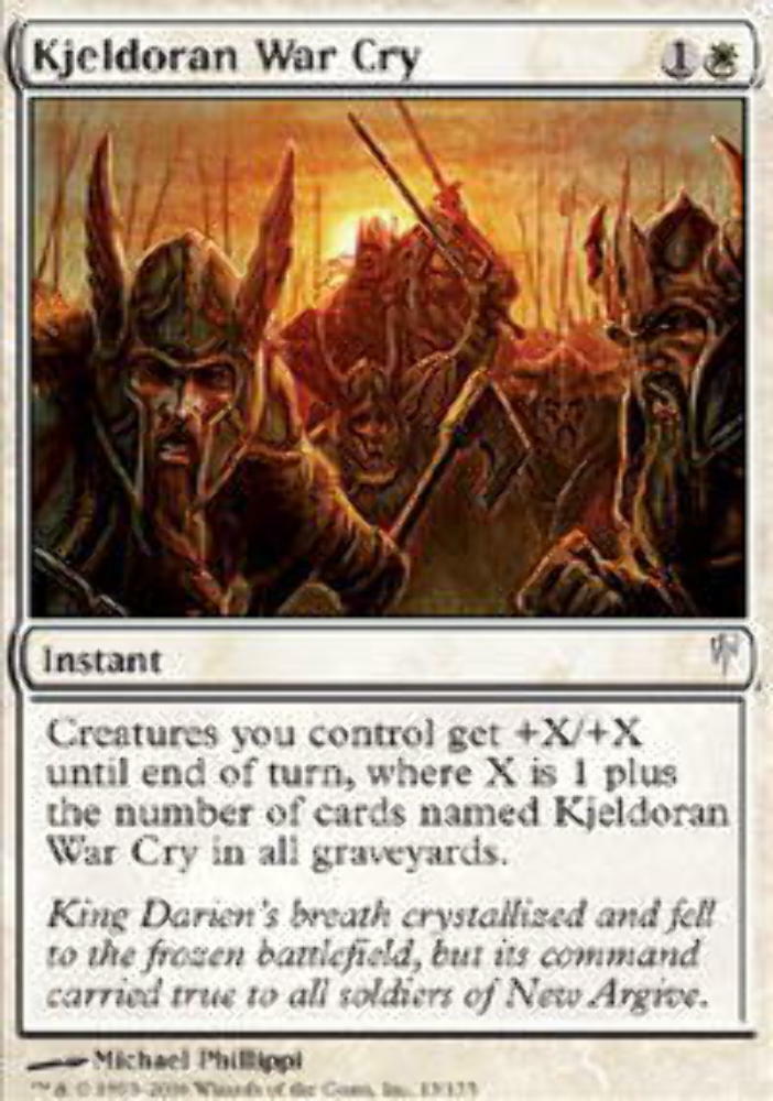 Kjeldoran War Cry - ColdSnap - MTG