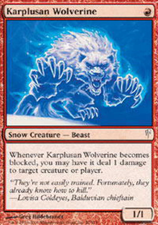 Karplusan Wolverine - ColdSnap - MTG