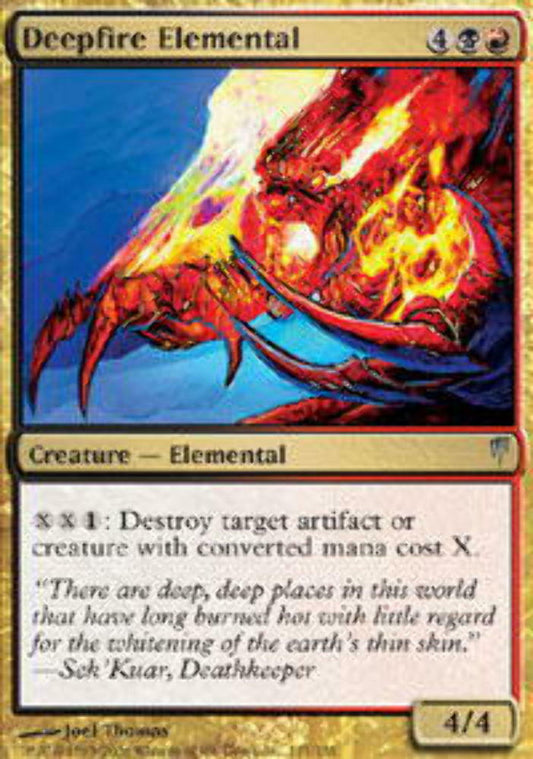 Deepfire Elemental - ColdSnap - MTG