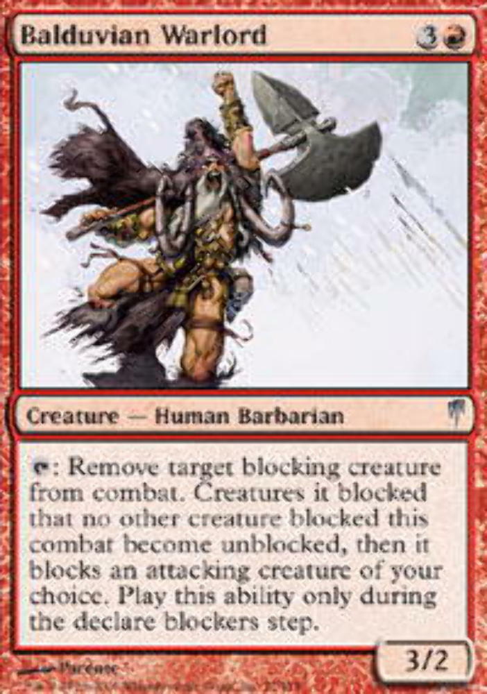 Balduvian Warlord - ColdSnap - MTG