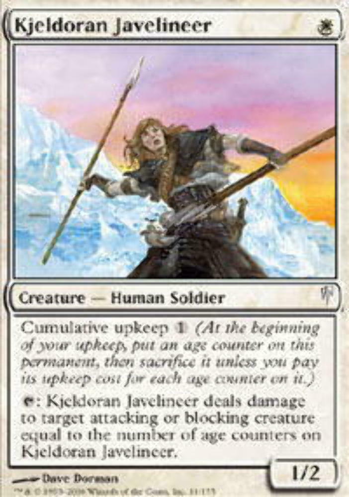 Kjeldoran Javelineer - Foil - ColdSnap - MTG
