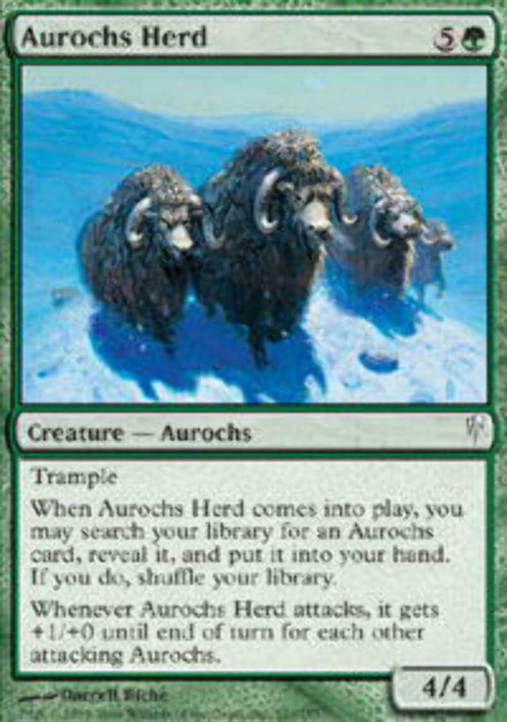 Aurochs Herd - ColdSnap - MTG
