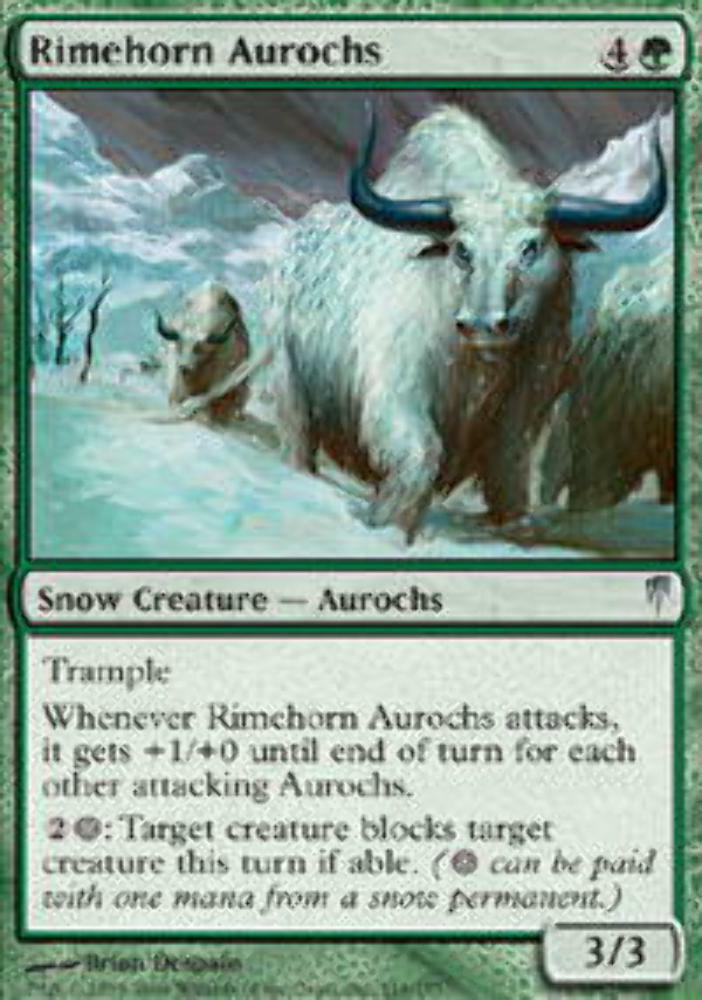 Rimehorn Aurochs - ColdSnap - MTG