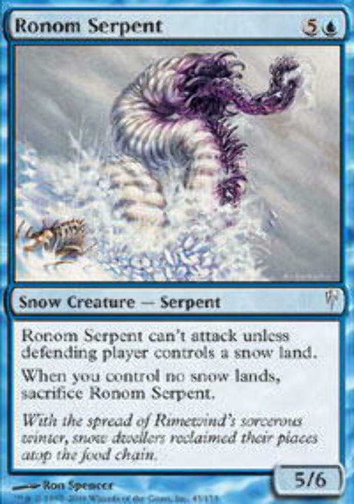 Ronom Serpent - ColdSnap - MTG