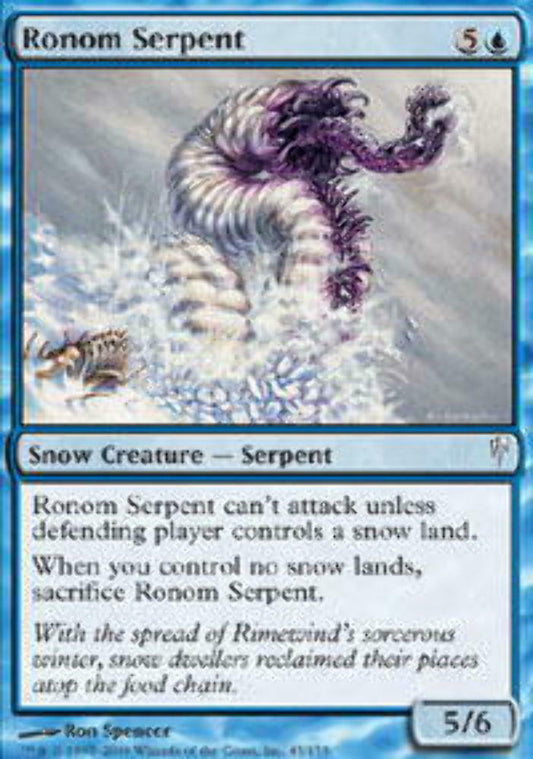 Ronom Serpent - ColdSnap - MTG
