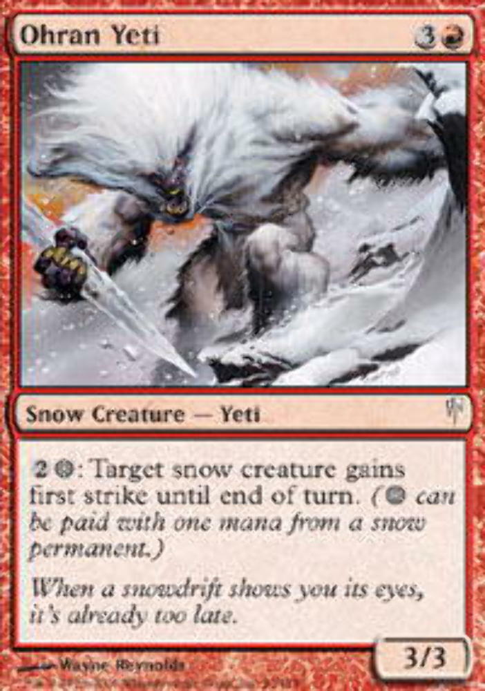 Ohran Yeti - ColdSnap - MTG