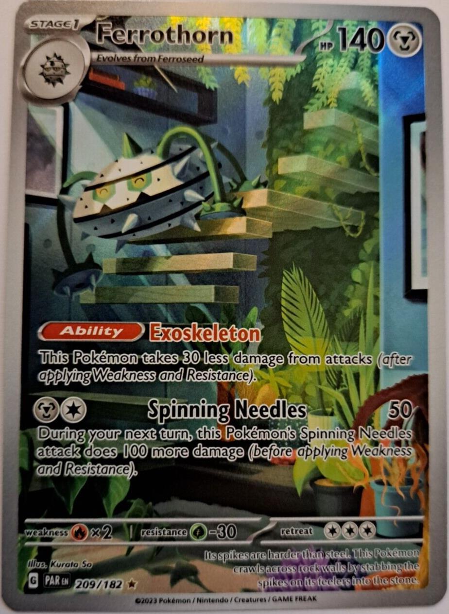 Ferrothorn 209/182 Pokemon Scarlet & Violet: Paradox Rift