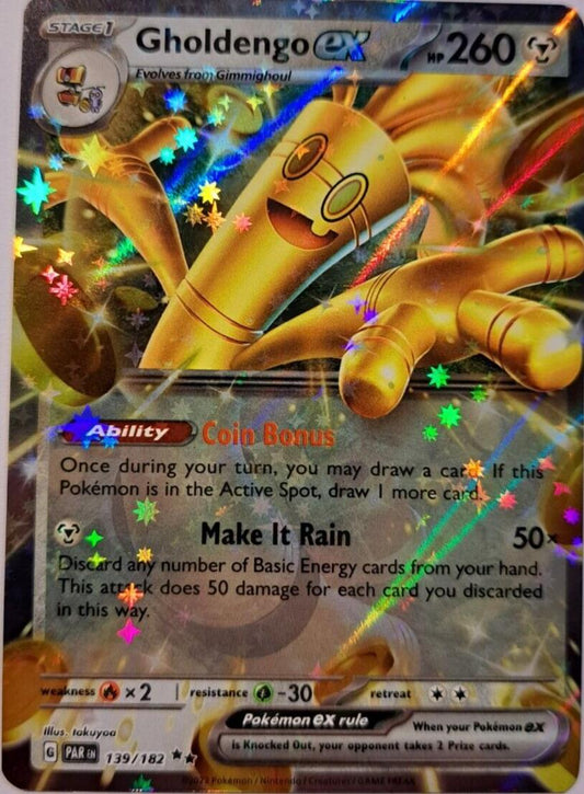 Gholdengo EX 139/182 Pokemon Scarlet & Violet: Paradox Rift
