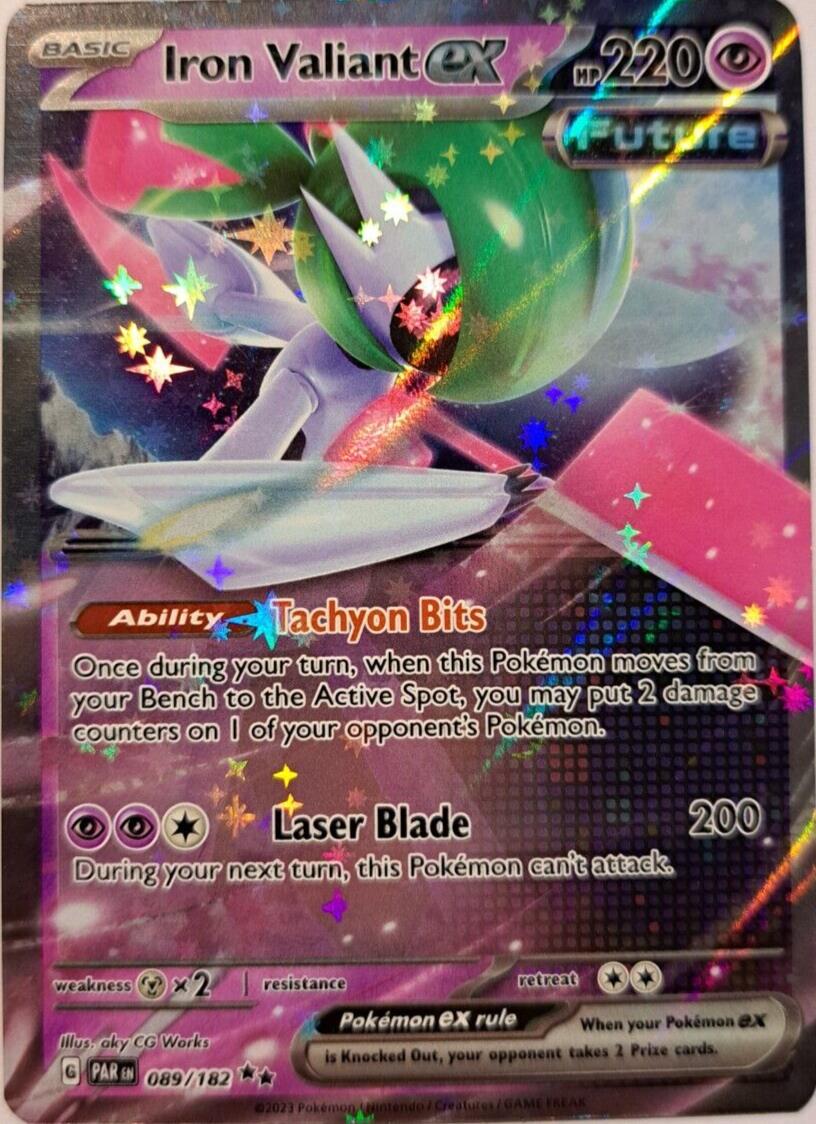 Iron Valiant EX 089/182 Pokemon Scarlet & Violet: Paradox Rift