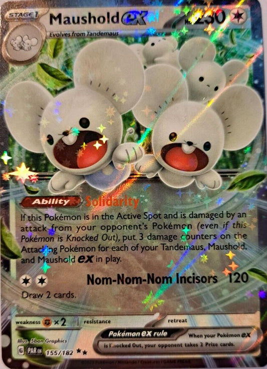 Maushold EX 155/182 Pokemon Scarlet & Violet: Paradox Rift