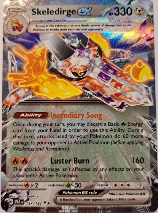 Skeledirge EX 137/182 Pokemon Scarlet & Violet: Paradox Rift