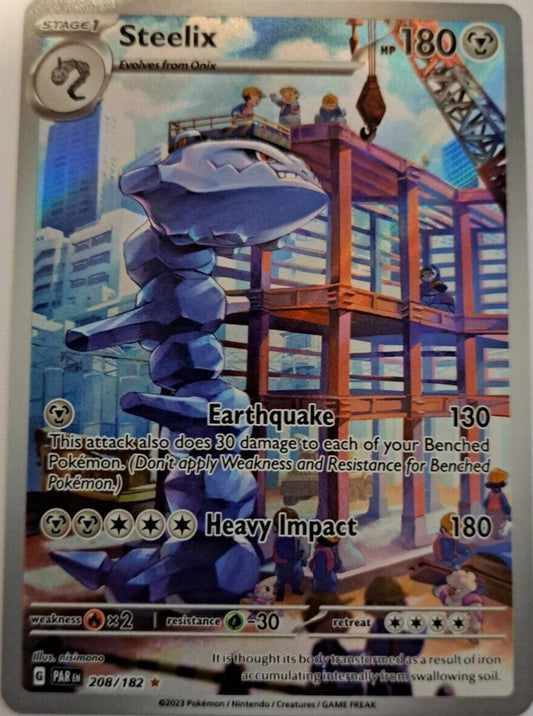 Steelix 208/182 Pokemon Scarlet & Violet: Paradox Rift