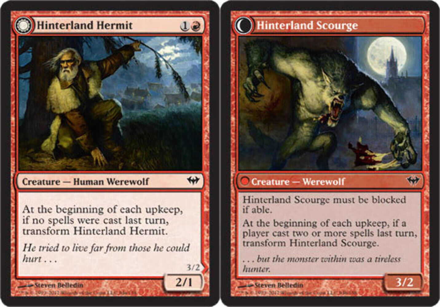 Hinterland Hermit // Hinterland Scourge Dark Ascension - MTG