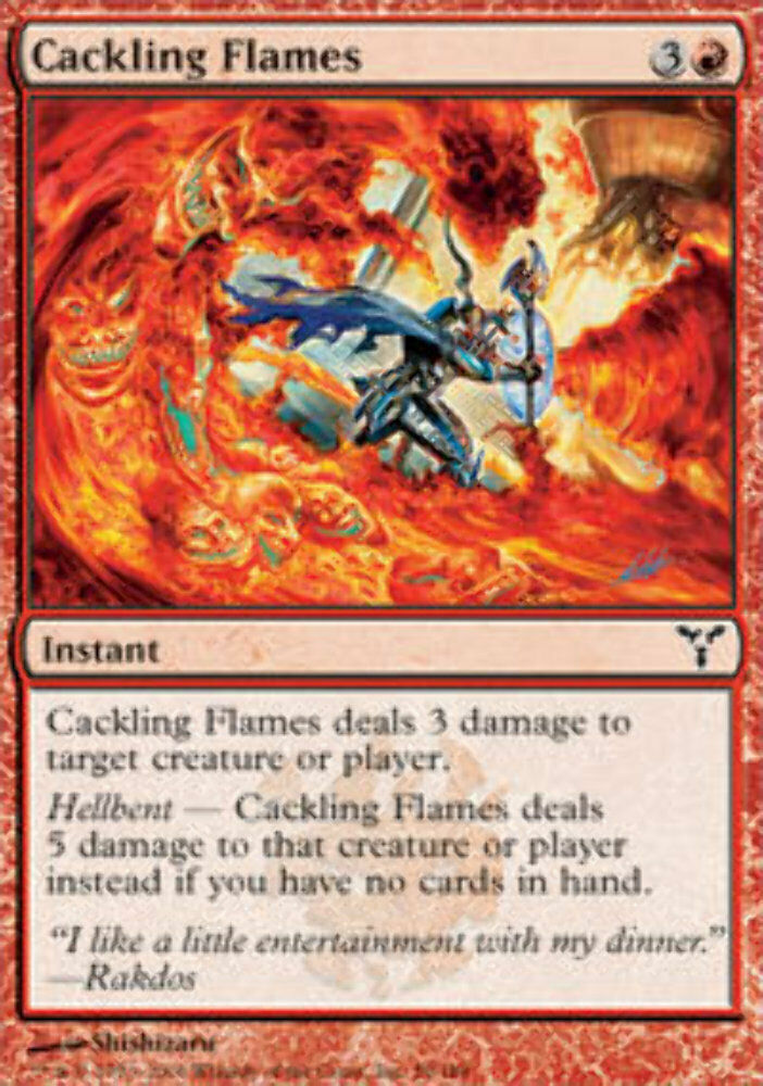 Cackling Flames - Dissension - MTG