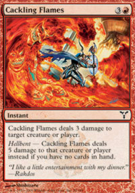 Cackling Flames - Dissension - MTG