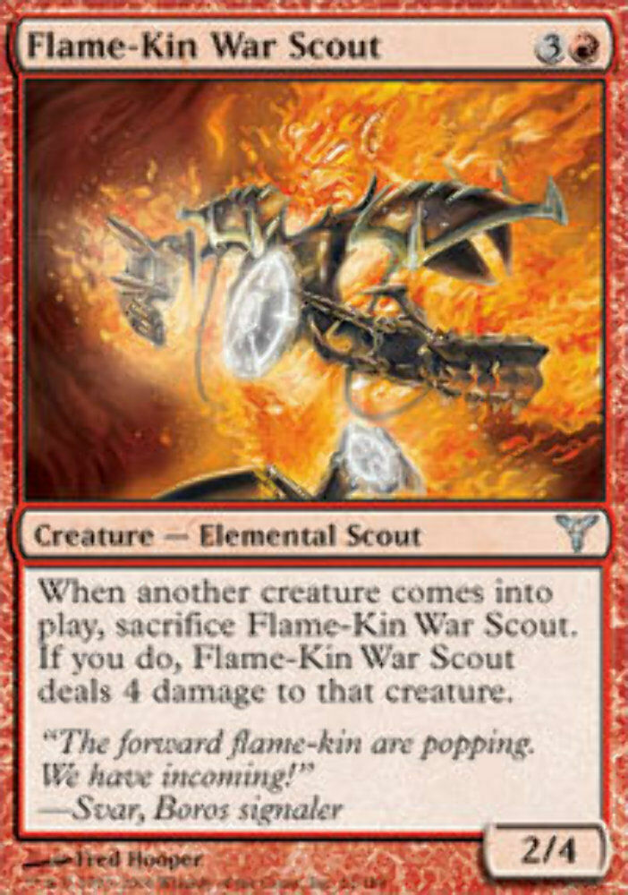 Flame-Kin War Scout - Dissension - MTG