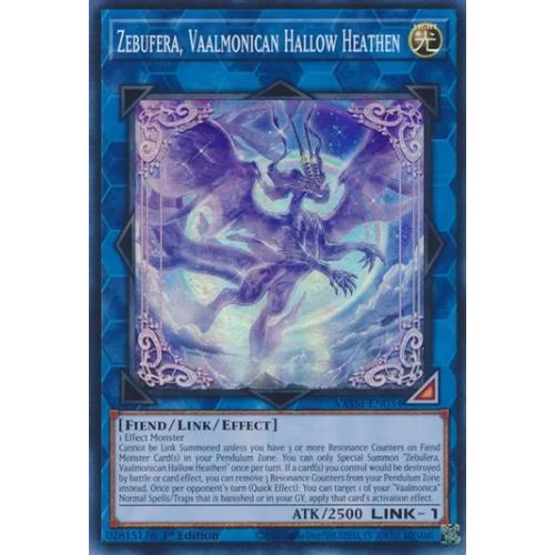 Zebufera, Vaalmonican Hallow Heathen - VASM-EN034 - Super Rare - YuGiOh