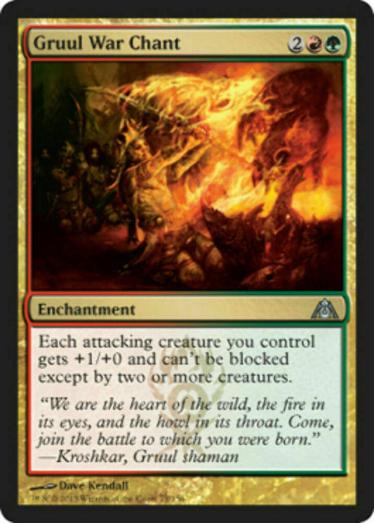 Gruul War Chant Dragon's Maze - MTG
