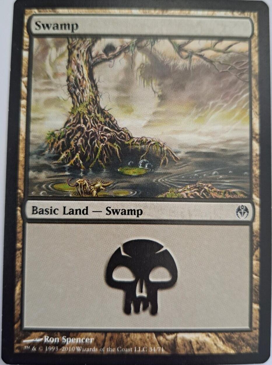 Swamp (34) - Duel Decks: Phyrexia Vs The Coalition - MTG