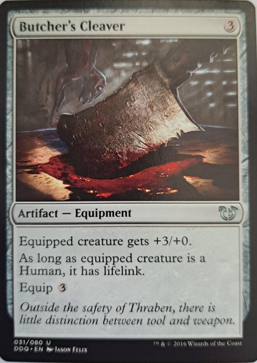 Butcher's Cleaver - Duel Decks: Blessed Vs Cursed - MTG