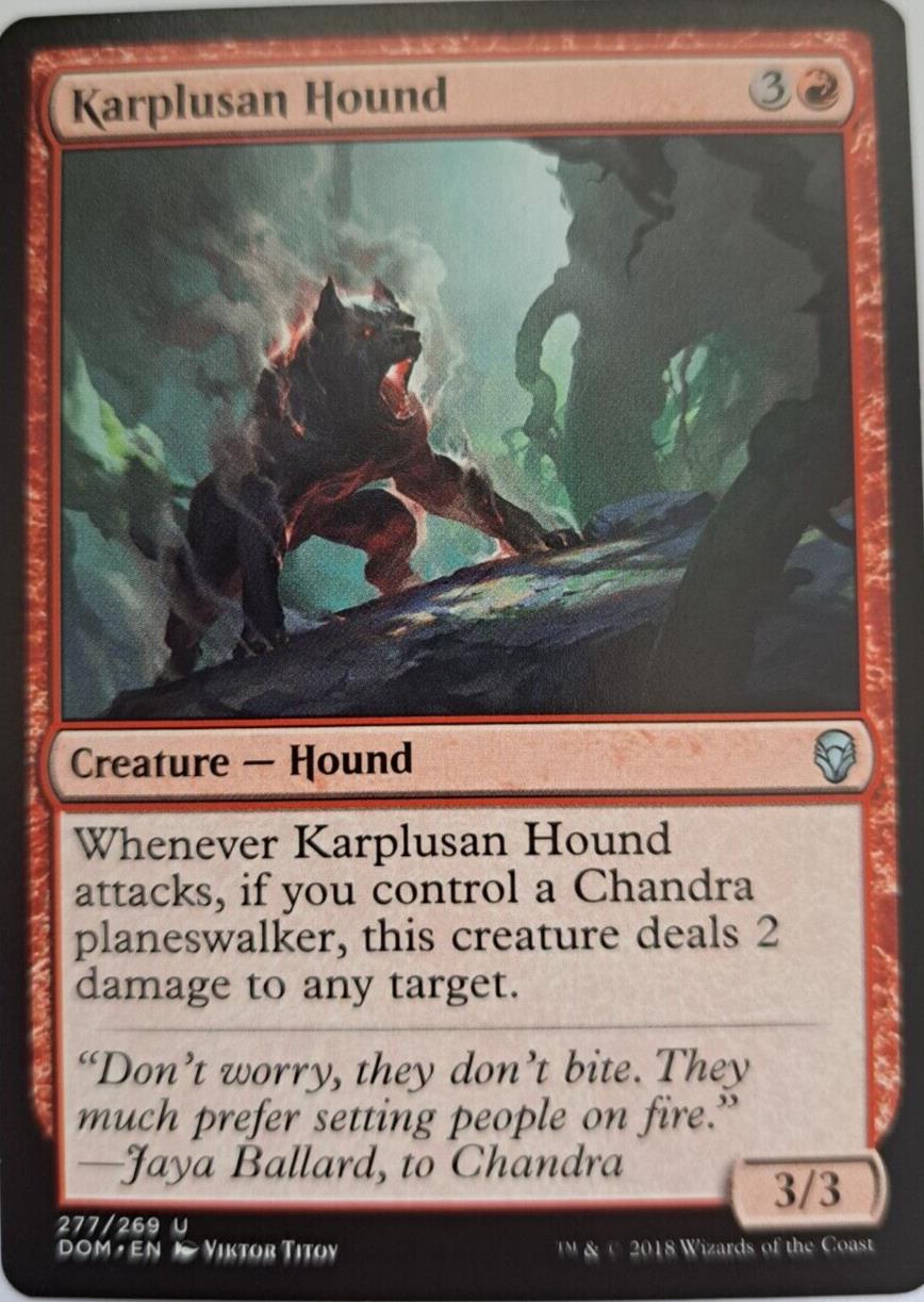 Karplusan Hound - Dominaria - MTG