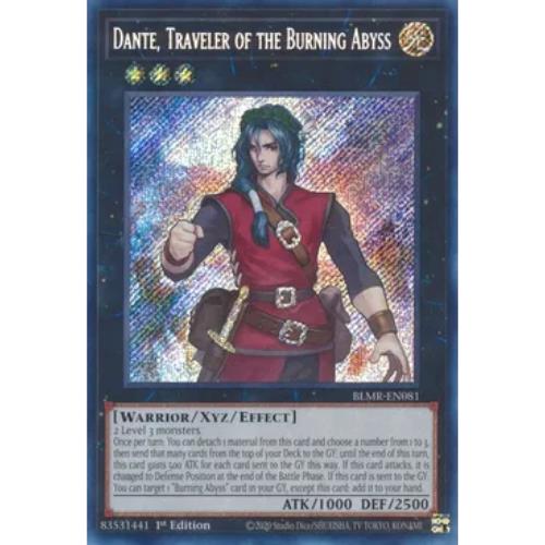 Dante, Traveler of the Burning - BLMR-EN081 - Secret Rare - 1st Edition - YuGiOh