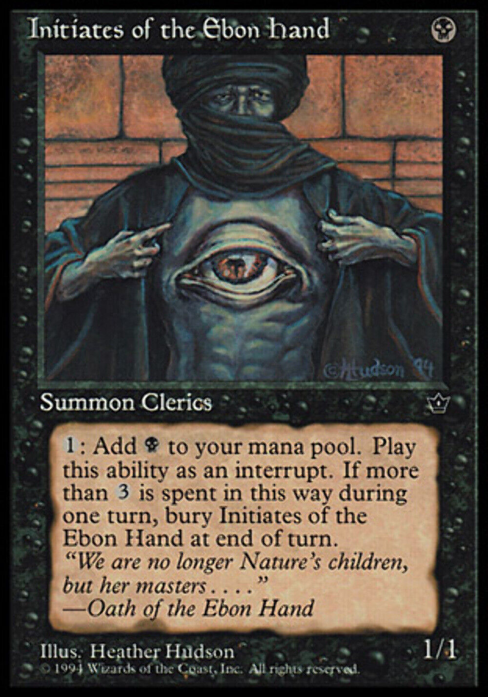 Initiates of the Ebon Hand (Hudson) Fallen Empires - MTG