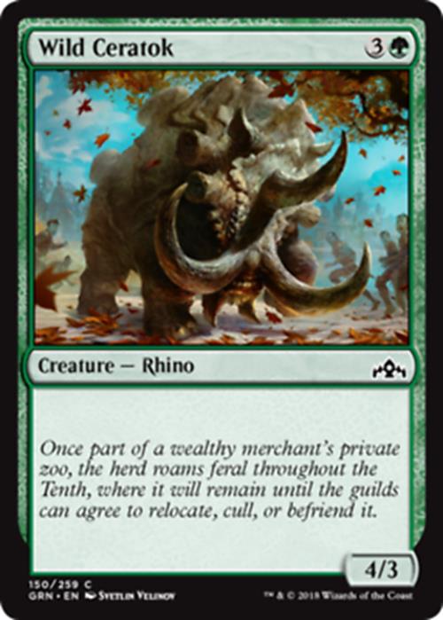 Wild Ceratok Guilds of Ravnica - MTG