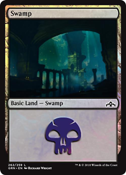 Swamp (262) - Non Foil Guilds of Ravnica - MTG