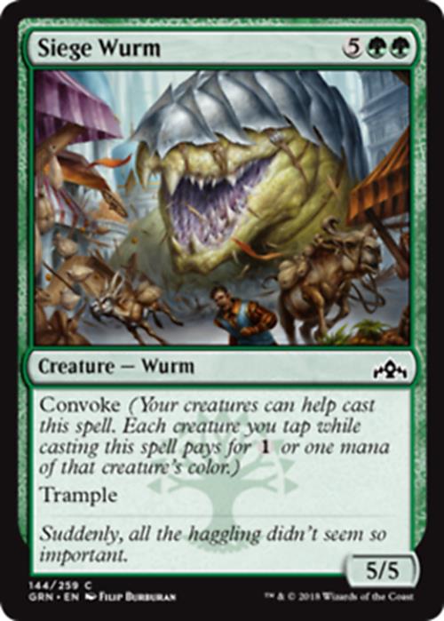 Siege Wurm Guilds of Ravnica - MTG