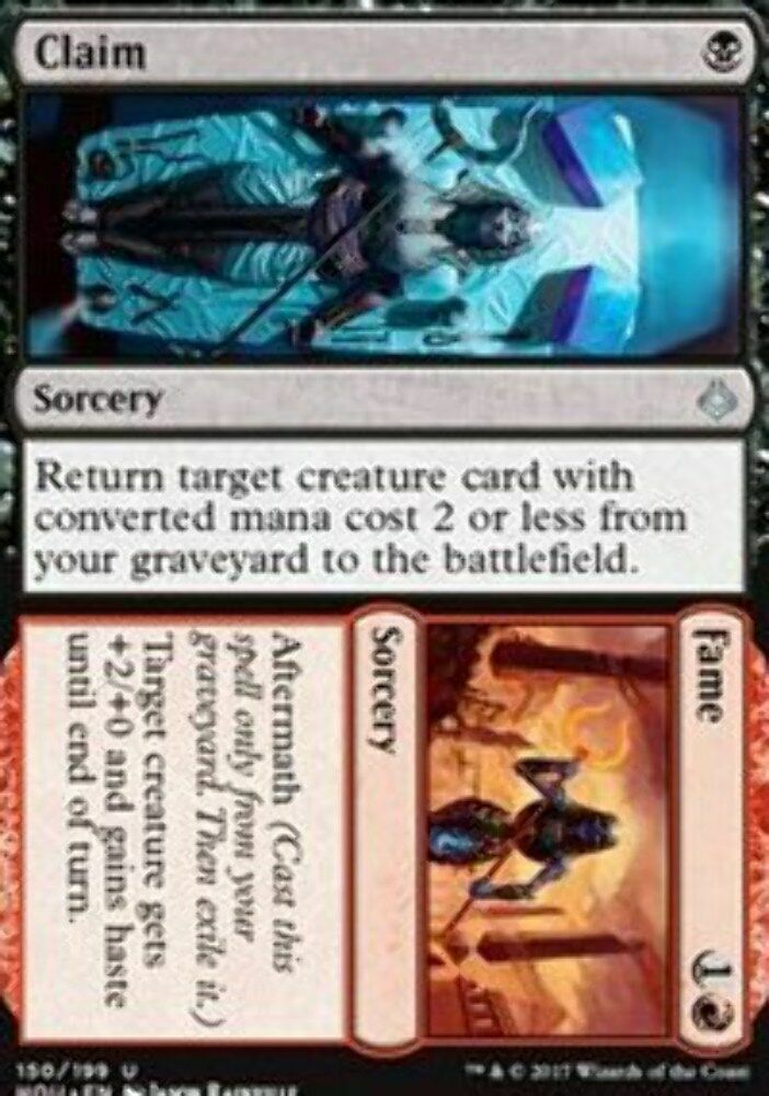 Claim // Fame - Foil Hour of Devastation - MTG