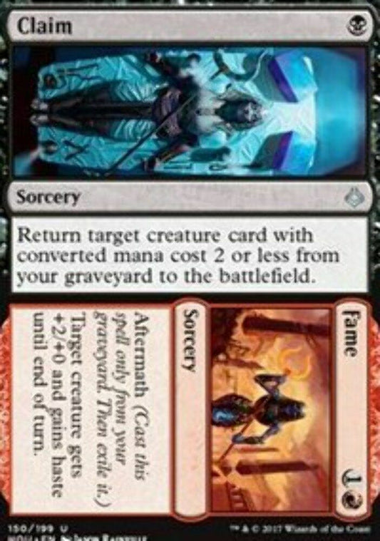 Claim // Fame - Foil Hour of Devastation - MTG