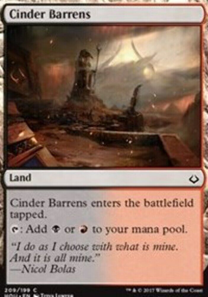 Cinder Barrens (Hour of Devastation) - Planeswalker Deck Exclusive Planeswalker