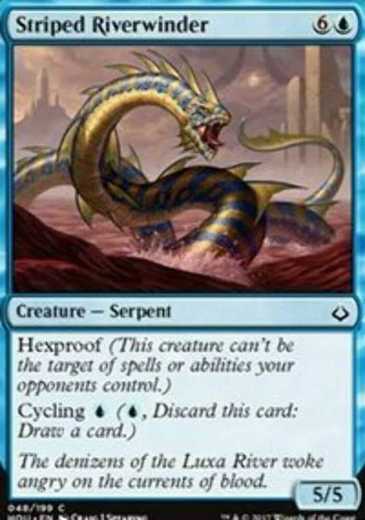 Striped Riverwinder Hour of Devastation - MTG