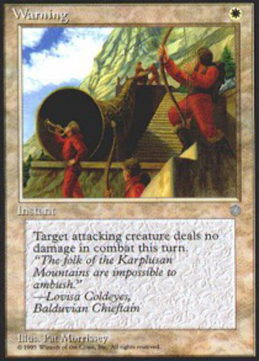 Warning Ice Age - MTG