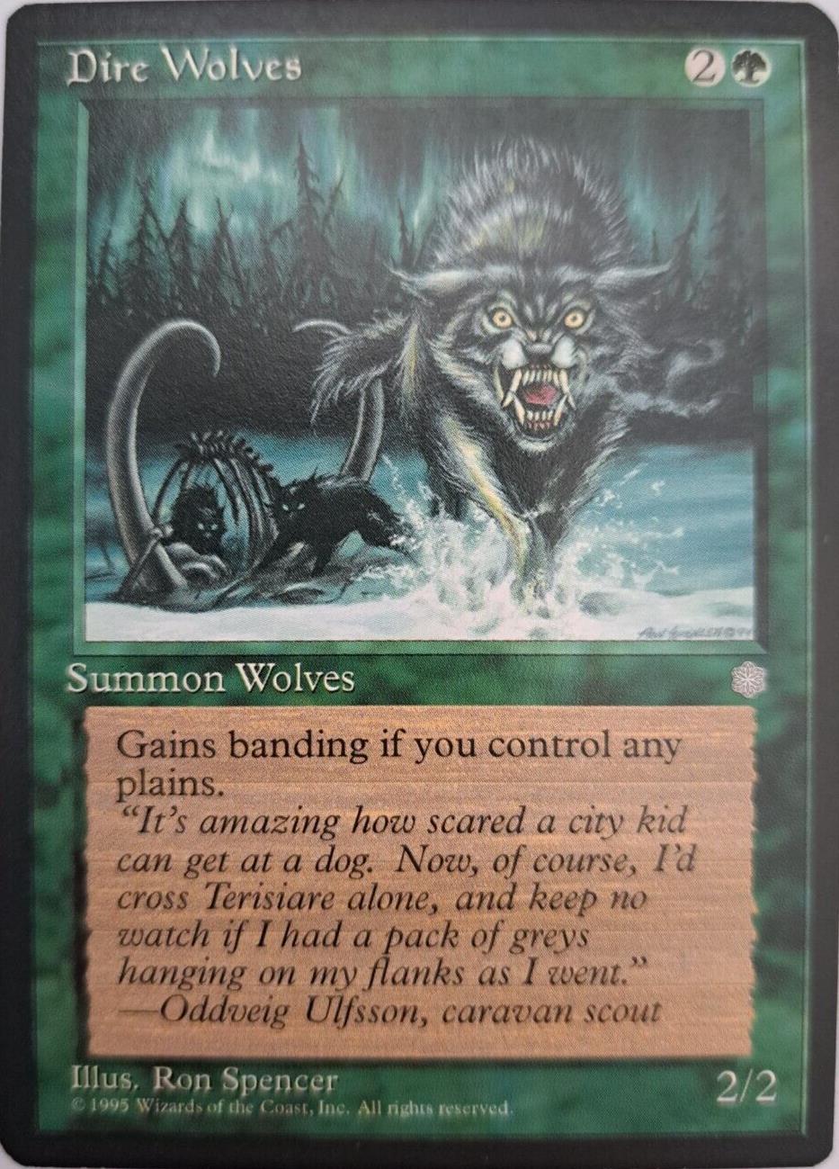 Dire Wolves - Ice Age - MTG