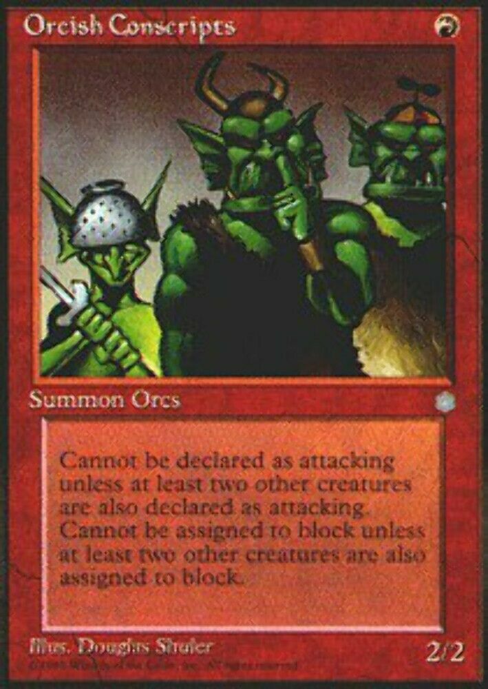 Orcish Conscripts Ice Age - MTG